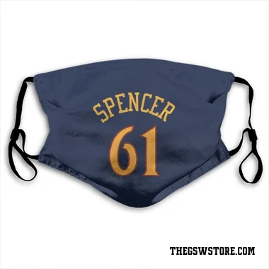 Navy Golden State Warriors Pat Spencer   Face Mask