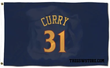 Navy Golden State Warriors Seth Curry   Flag (3 X 5)