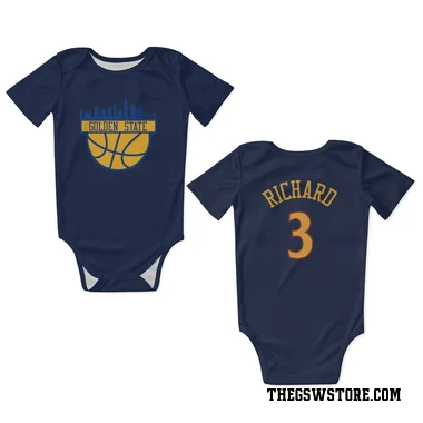 Navy Golden State Warriors Will Richard   Newborn & Infant Bodysuit