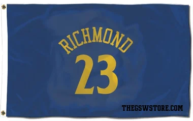 Royal Golden State Warriors Mitch Richmond   Flag (3 X 5)