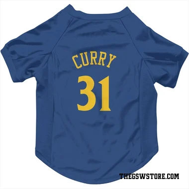 Royal Golden State Warriors Seth Curry   Dog & Cat Pet Jersey