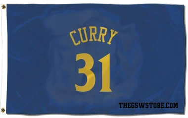 Royal Golden State Warriors Seth Curry   Flag (3 X 5)
