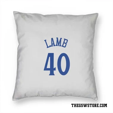 White Golden State Warriors Anthony Lamb   Pillow Cover (18 X 18)