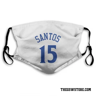 White Golden State Warriors Gui Santos   Face Mask