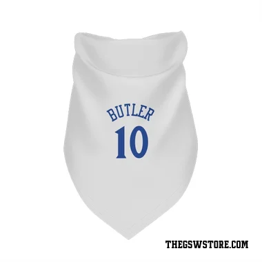 White Golden State Warriors Jimmy Butler III   Dog & Cat Pet Bandana