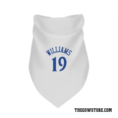 White Golden State Warriors Nate Williams   Dog & Cat Pet Bandana