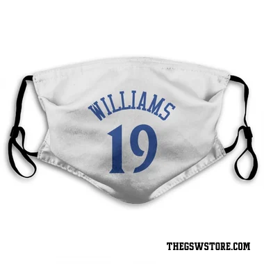 White Golden State Warriors Nate Williams   Face Mask