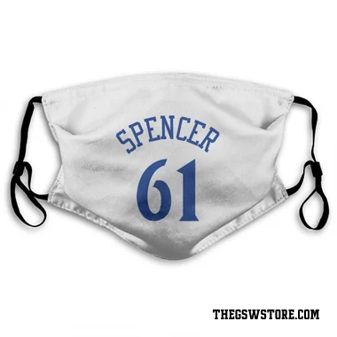 White Golden State Warriors Pat Spencer   Face Mask