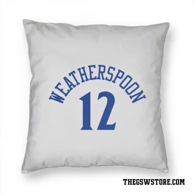 White Golden State Warriors Quinndary Weatherspoon   Pillow Cover (18 X 18)