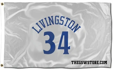 White Golden State Warriors Shaun Livingston   Flag (3 X 5)