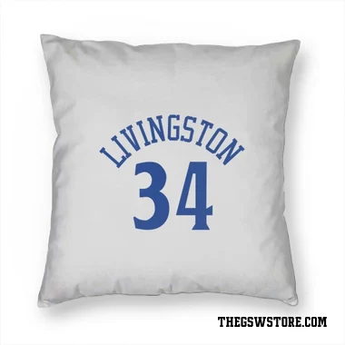 White Golden State Warriors Shaun Livingston   Pillow Cover (18 X 18)