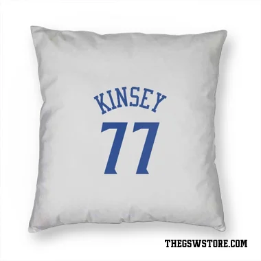 White Golden State Warriors Taevion Kinsey   Pillow Cover (18 X 18)